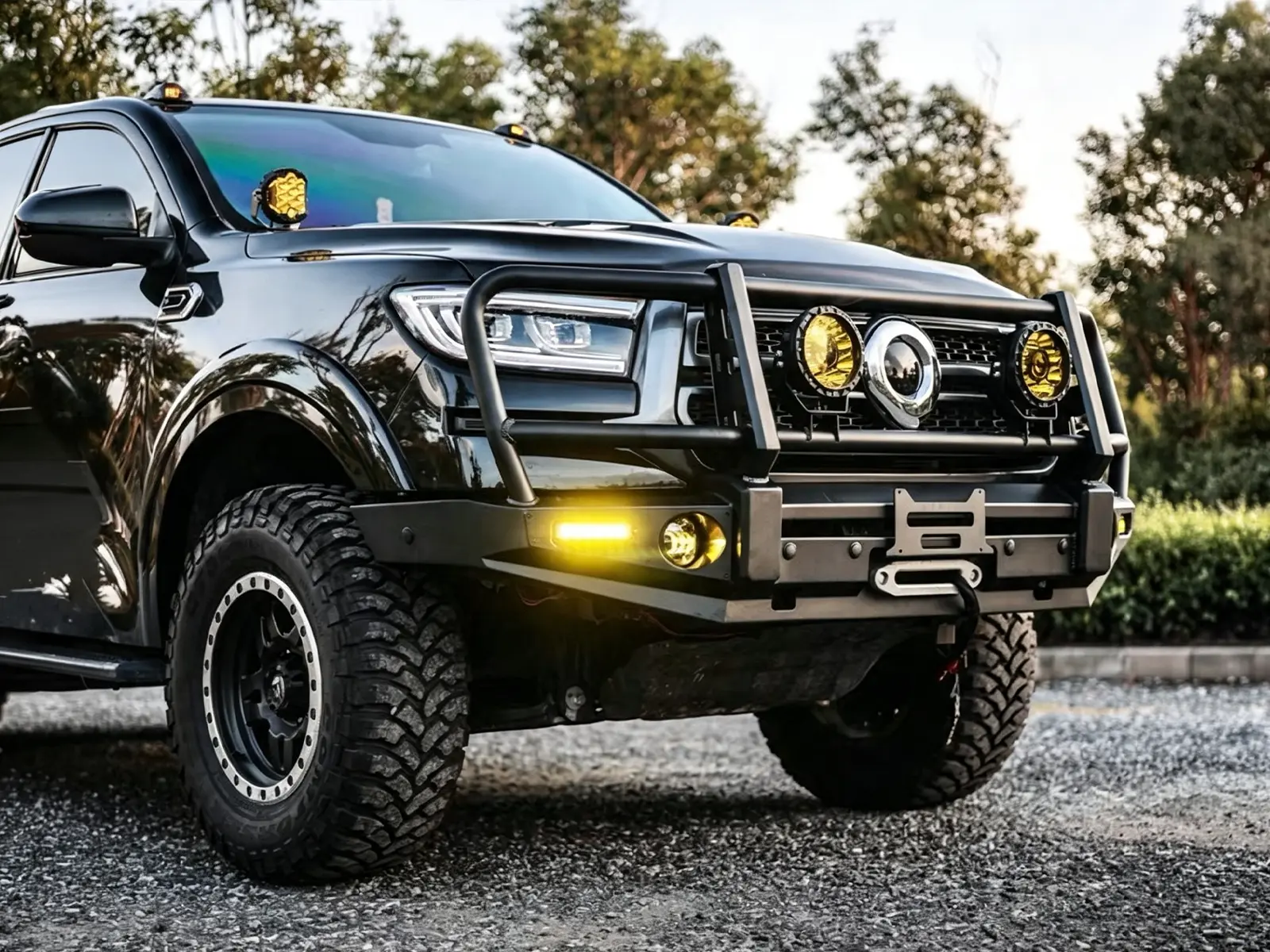 GWM Cannon / Poer / P-Series Passenger Bullbar With LED Lights product image 2
